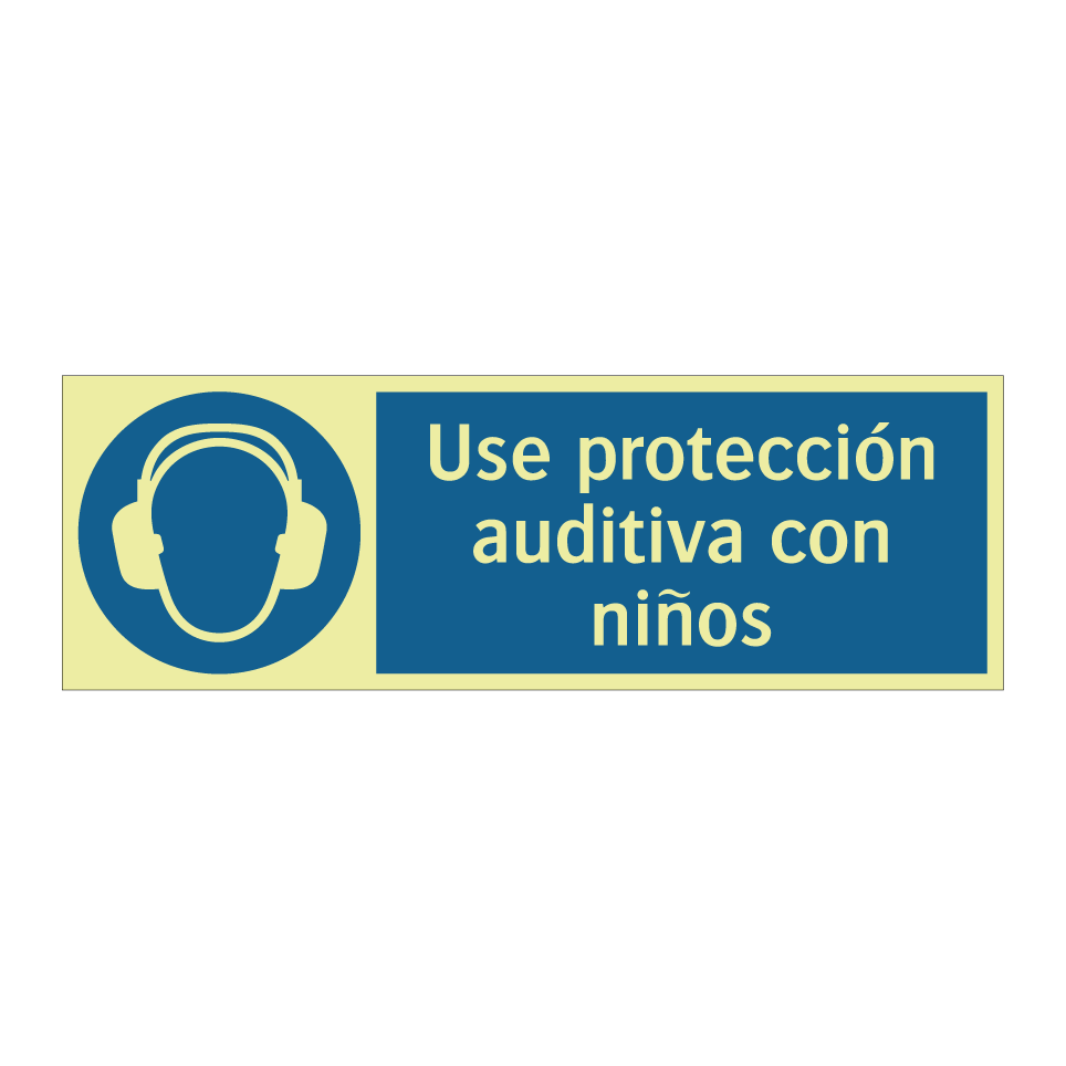 Use protección auditiva con niños