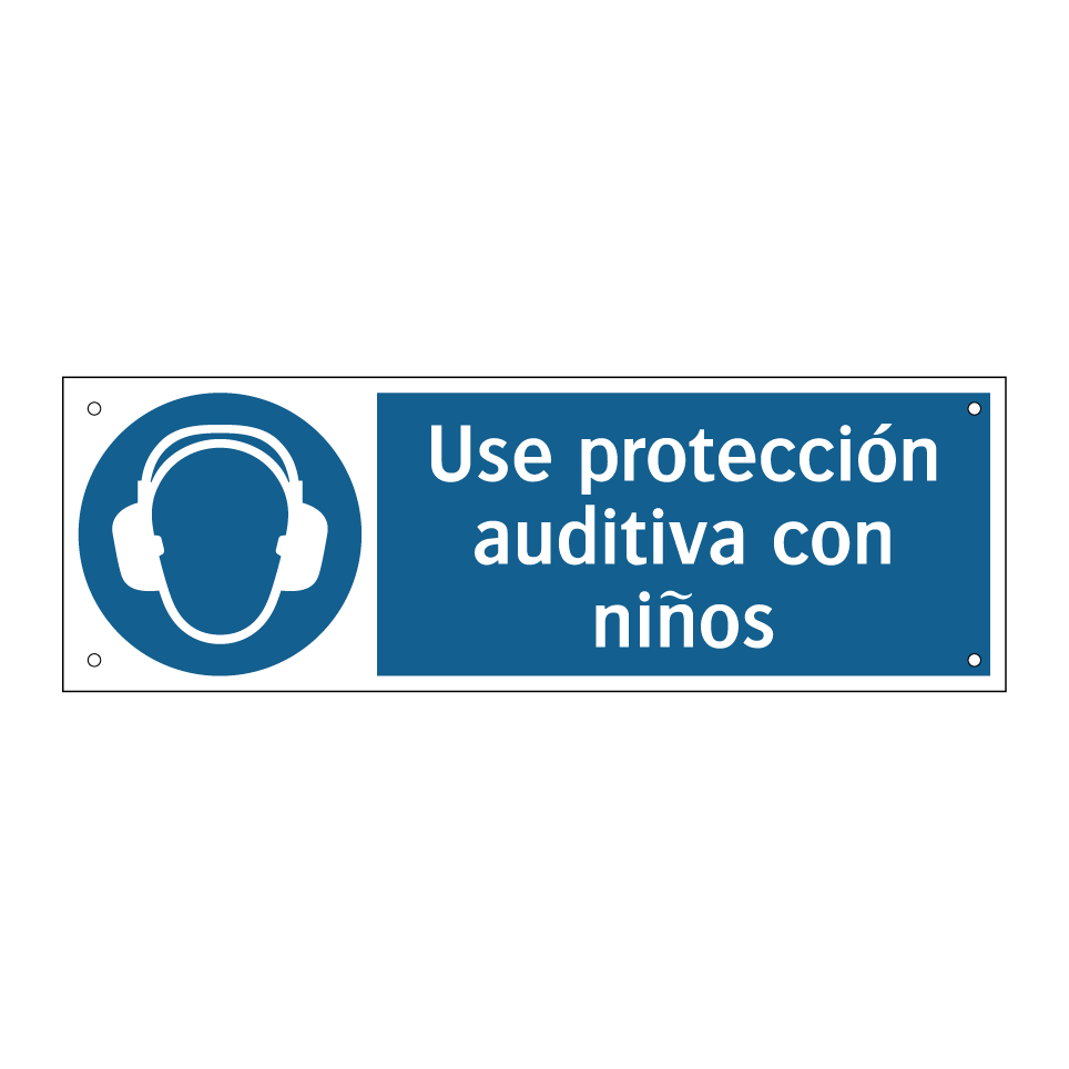 Use protección auditiva con niños