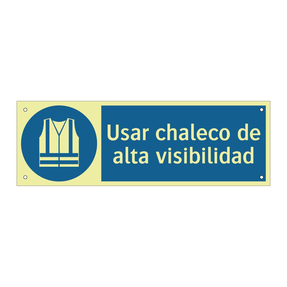 Usar chaleco de alta visibilidad