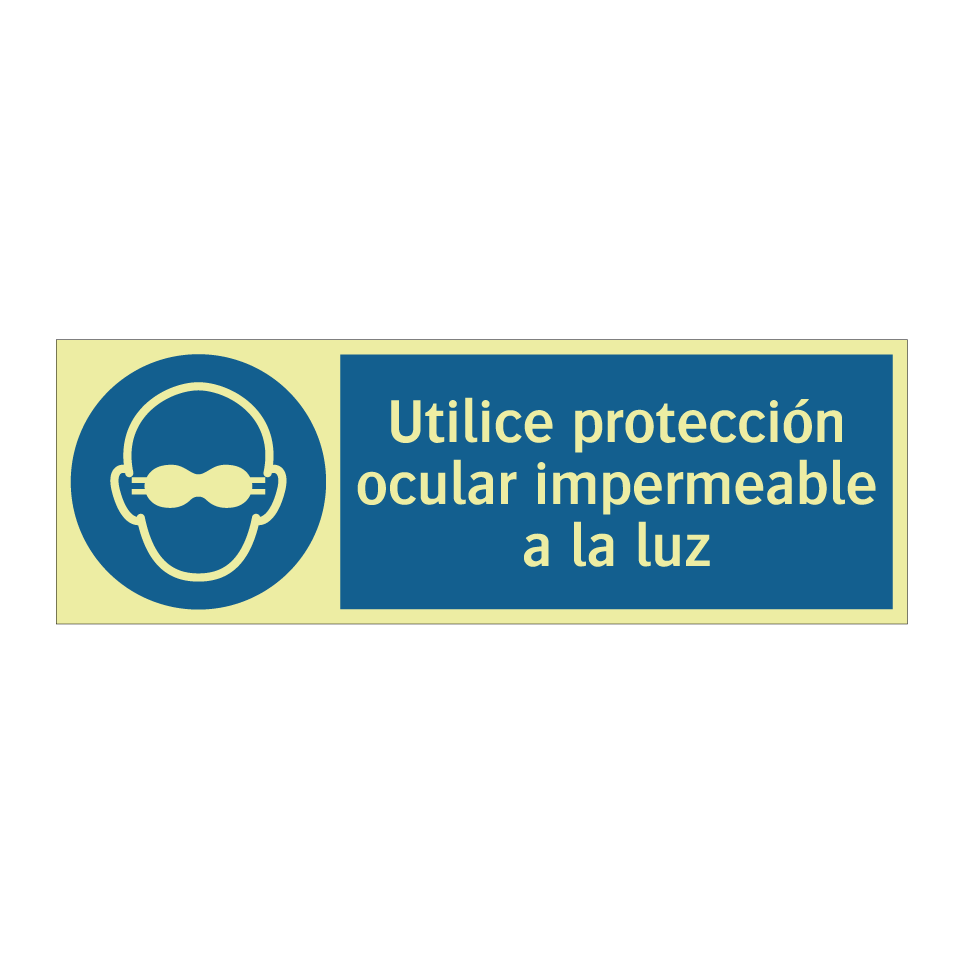 Utilice protección ocular impermeable a la luz