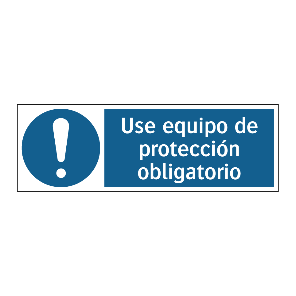 Use equipo de protección obligatorio