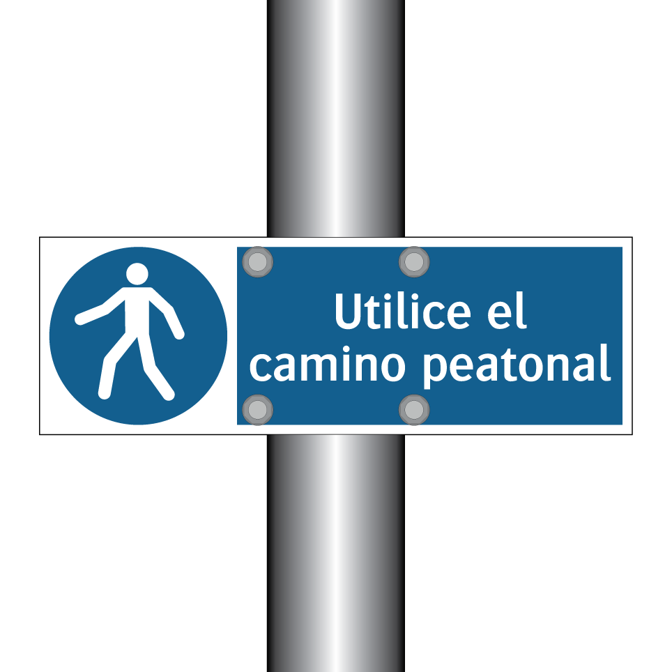 Utilice el camino peatonal