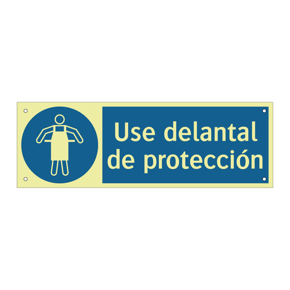 Use delantal de protección