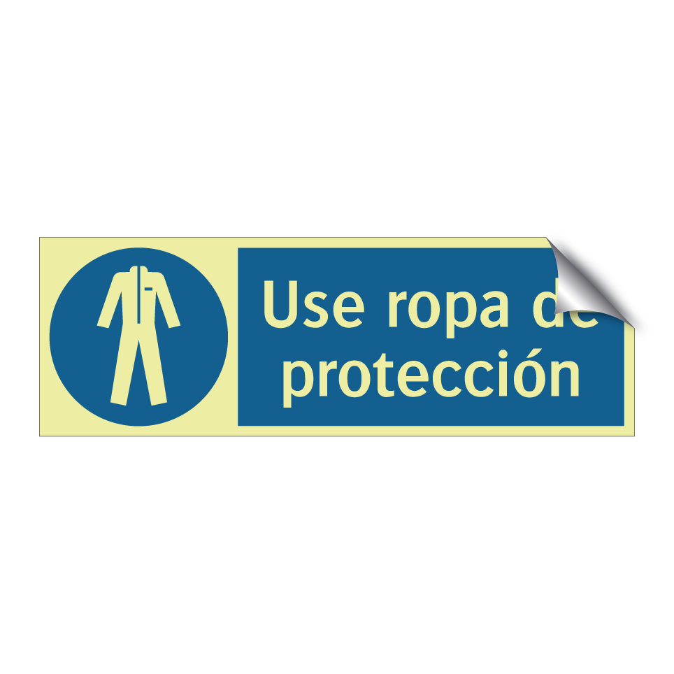 Use ropa de protección