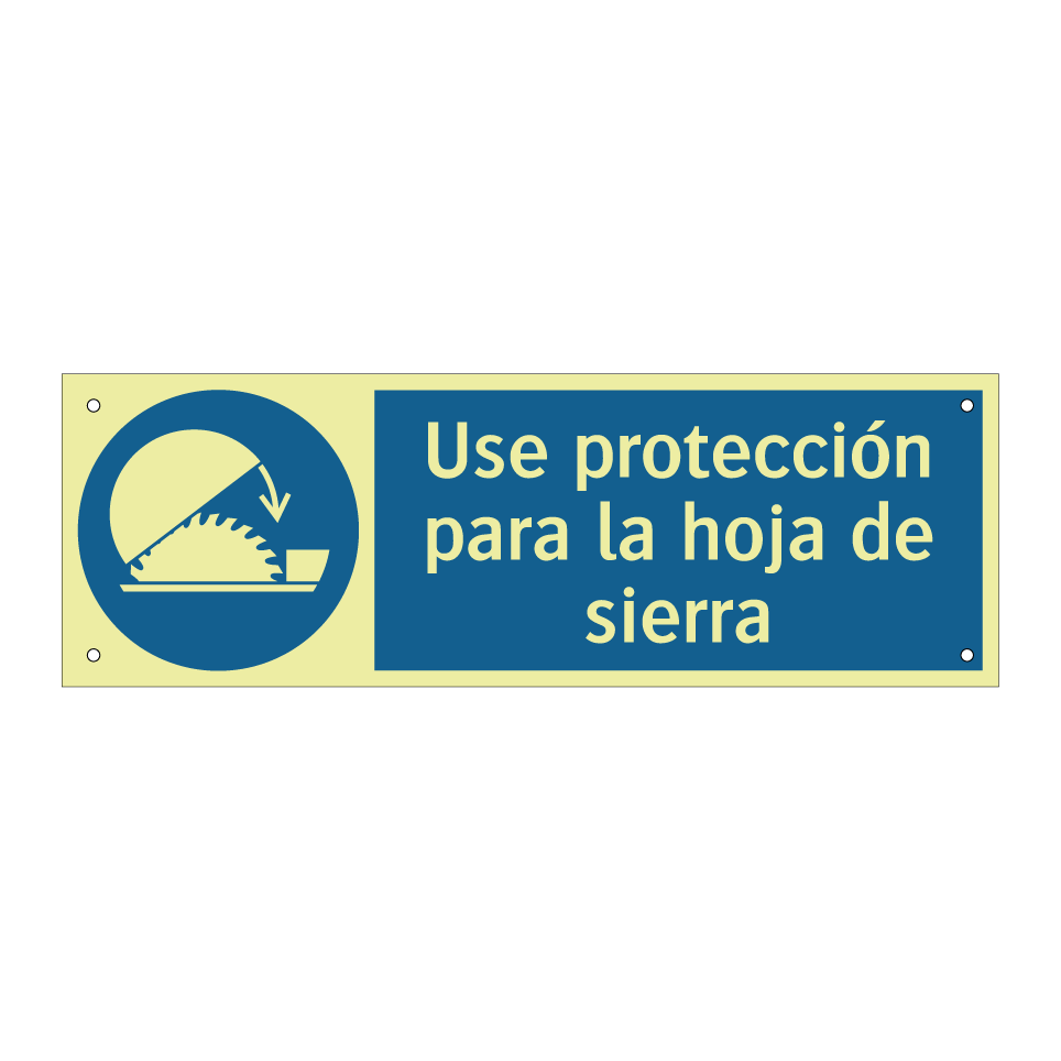 Use protección para la hoja de sierra