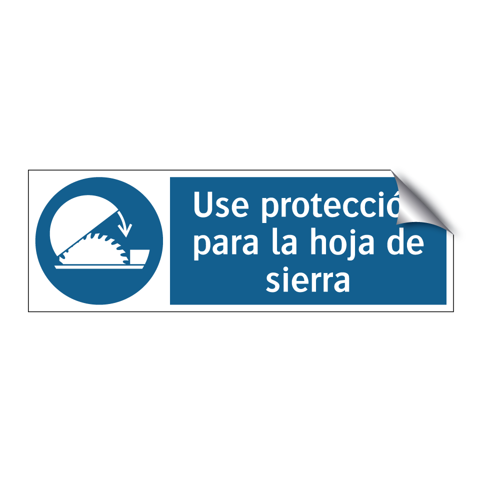 Use protección para la hoja de sierra