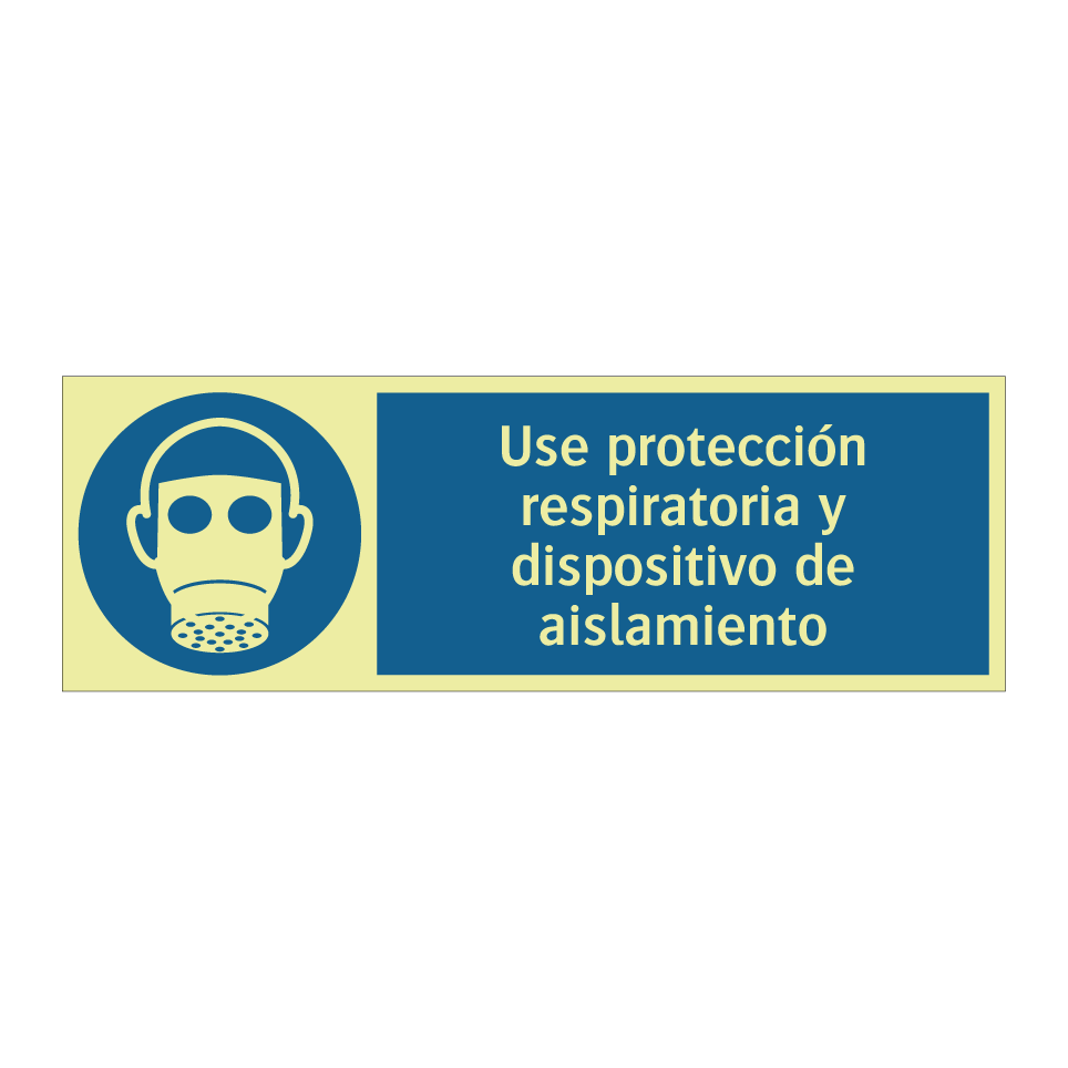 Use protección respiratoria y dispositivo de aislamiento
