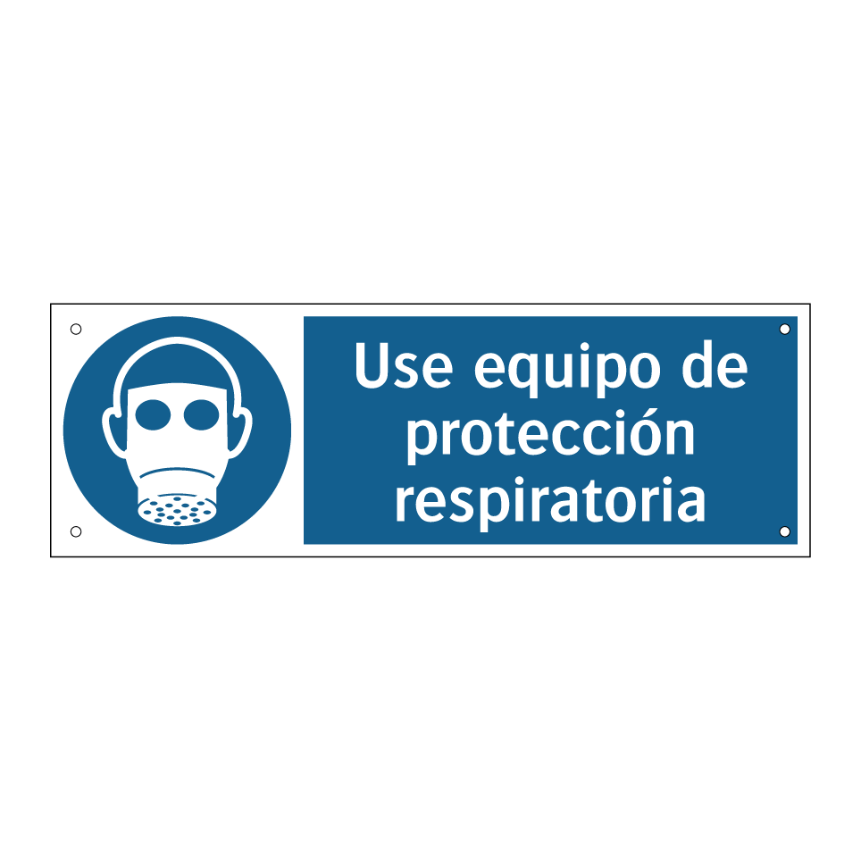 Use equipo de protección respiratoria