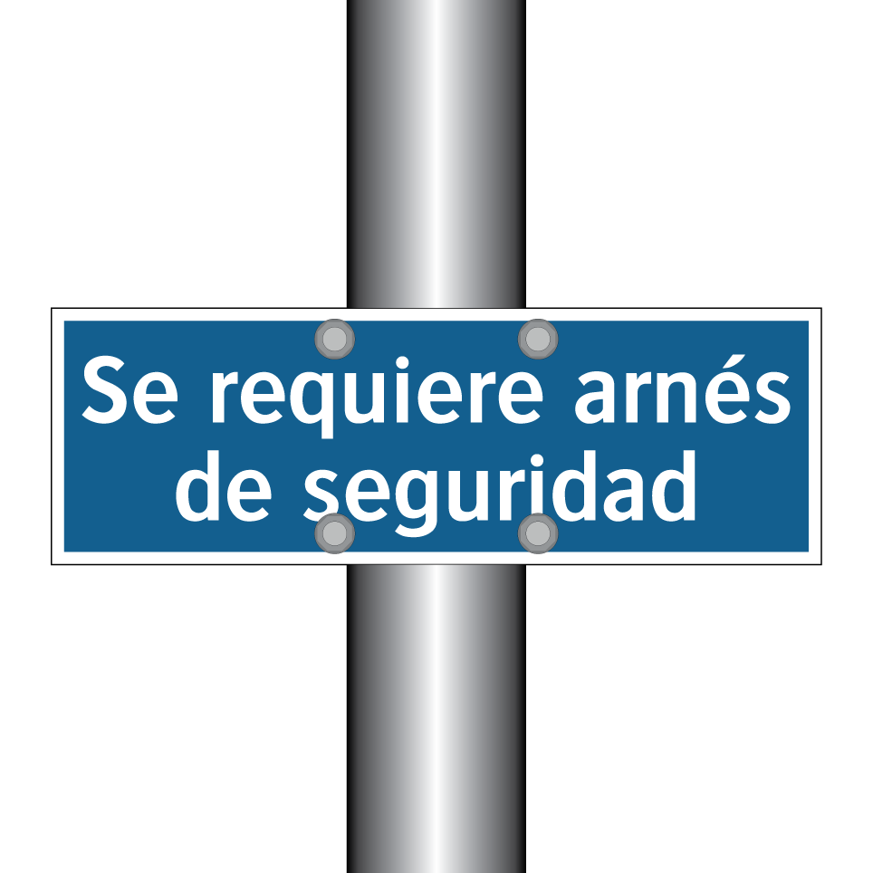 Se requiere arnés de seguridad
