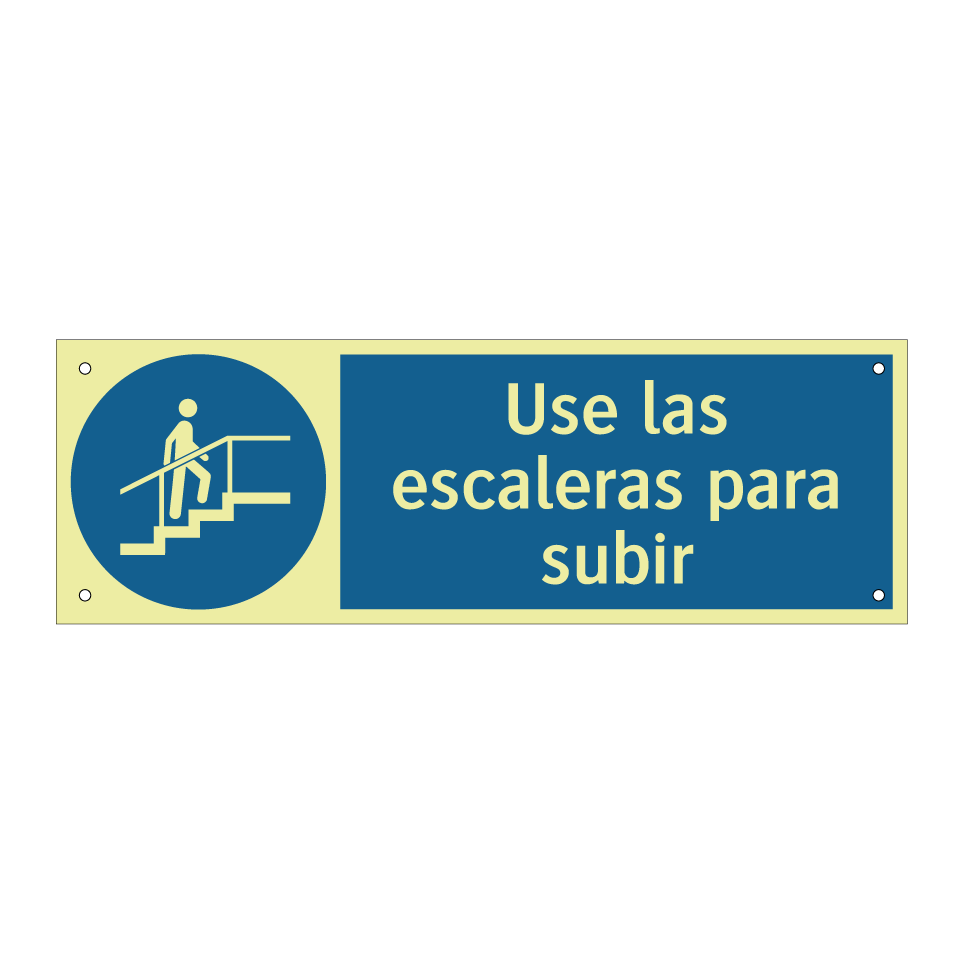 Use las escaleras para subir
