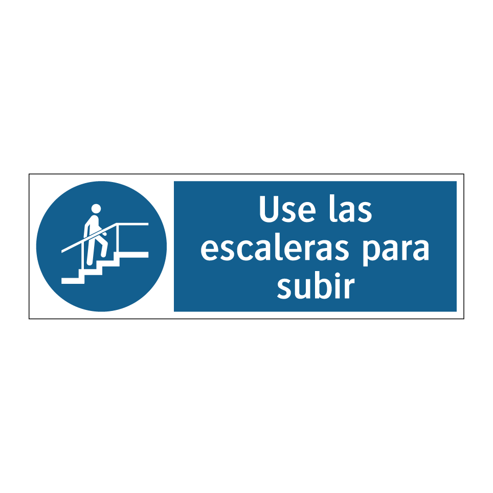 Use las escaleras para subir