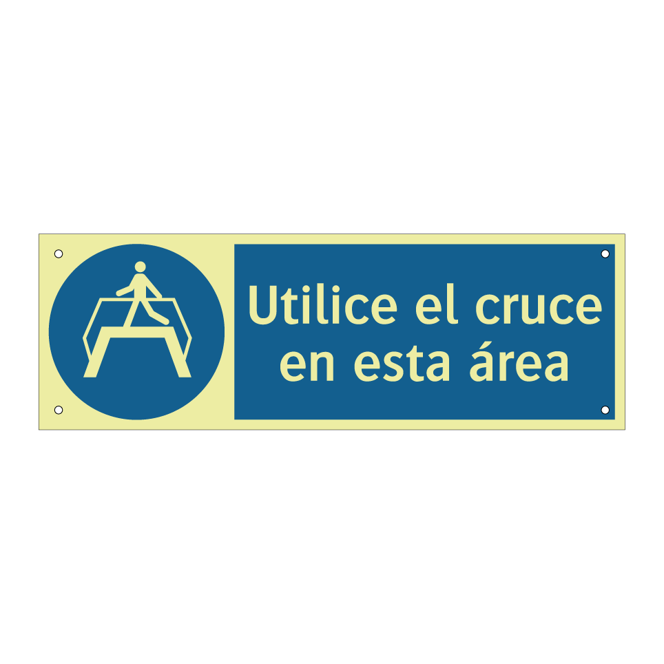 Utilice el cruce en esta área