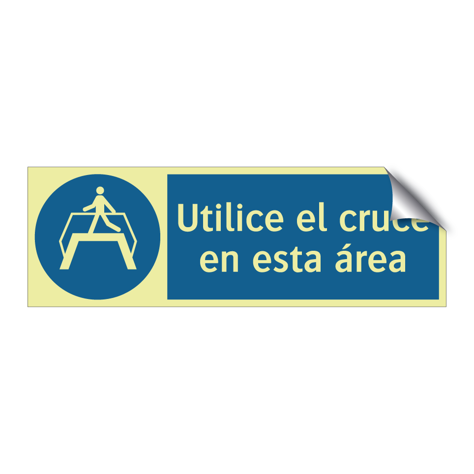 Utilice el cruce en esta área