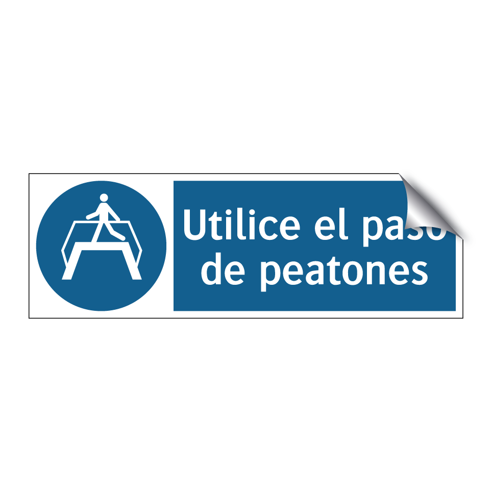 Utilice el paso de peatones