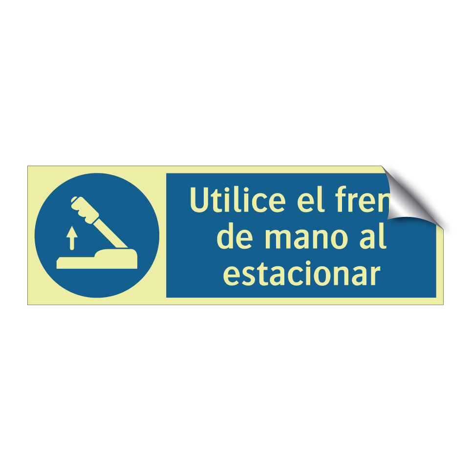 Utilice el freno de mano al estacionar