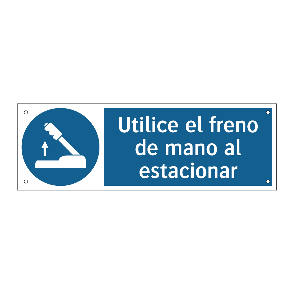 Utilice el freno de mano al estacionar