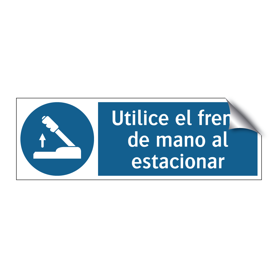 Utilice el freno de mano al estacionar