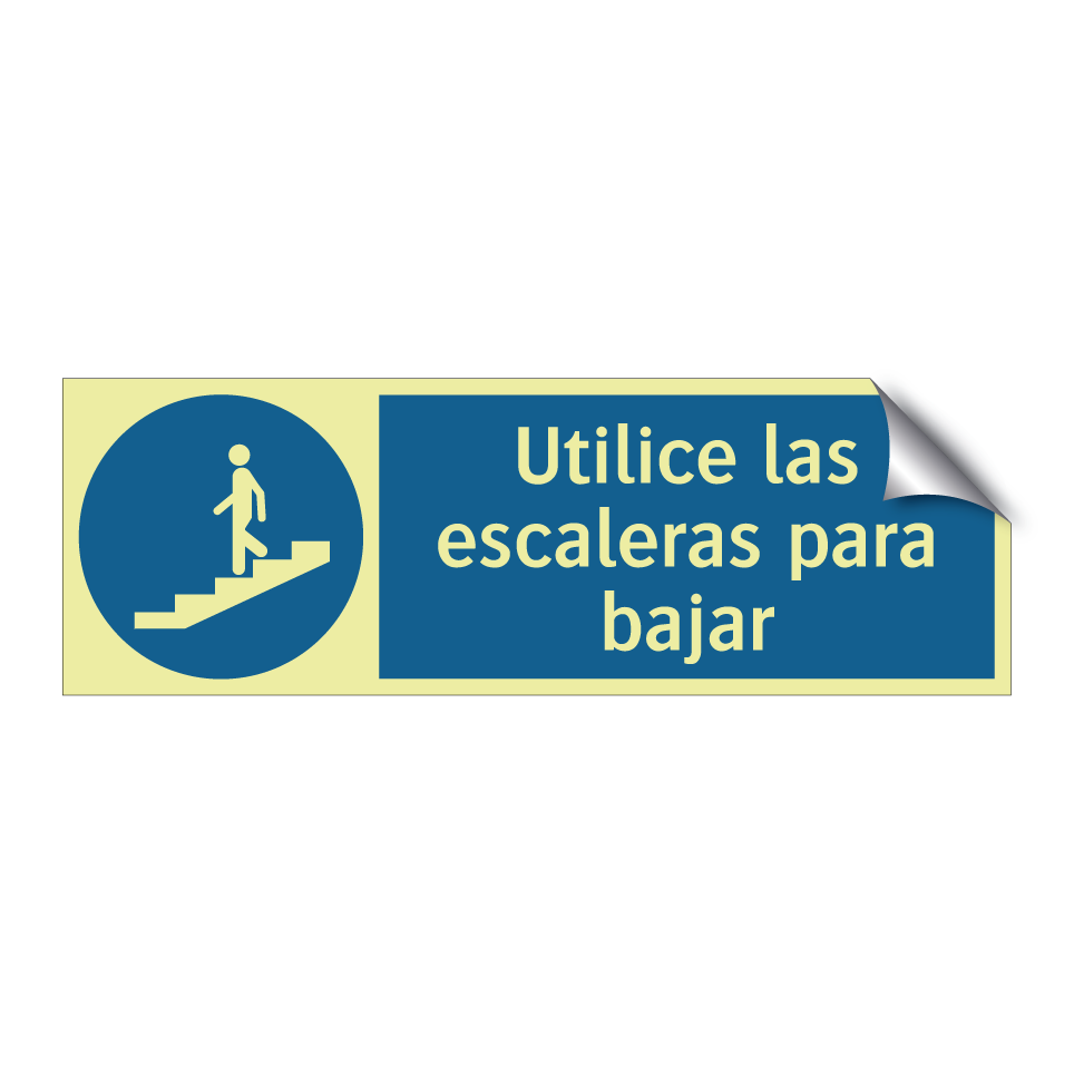 Utilice las escaleras para bajar