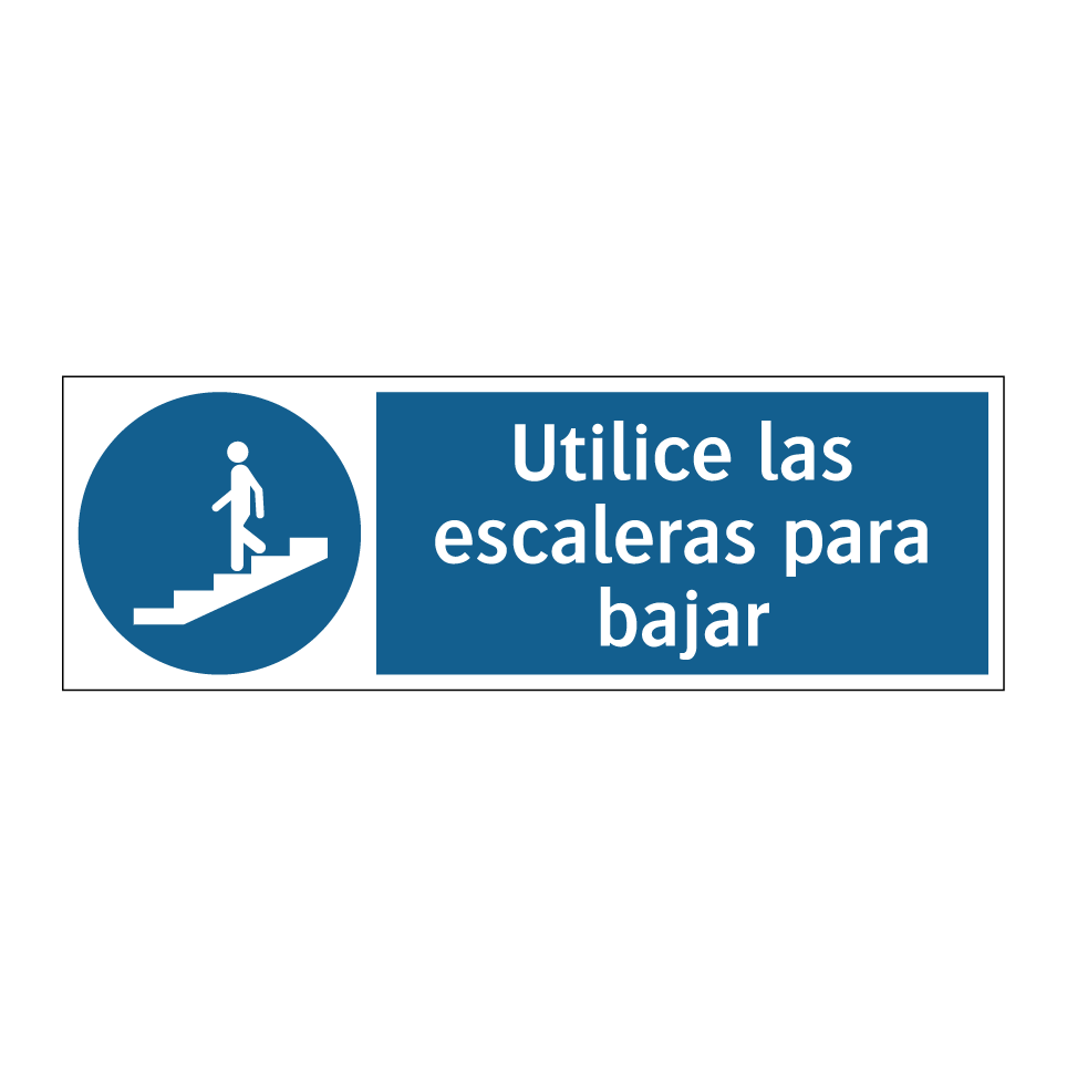 Utilice las escaleras para bajar