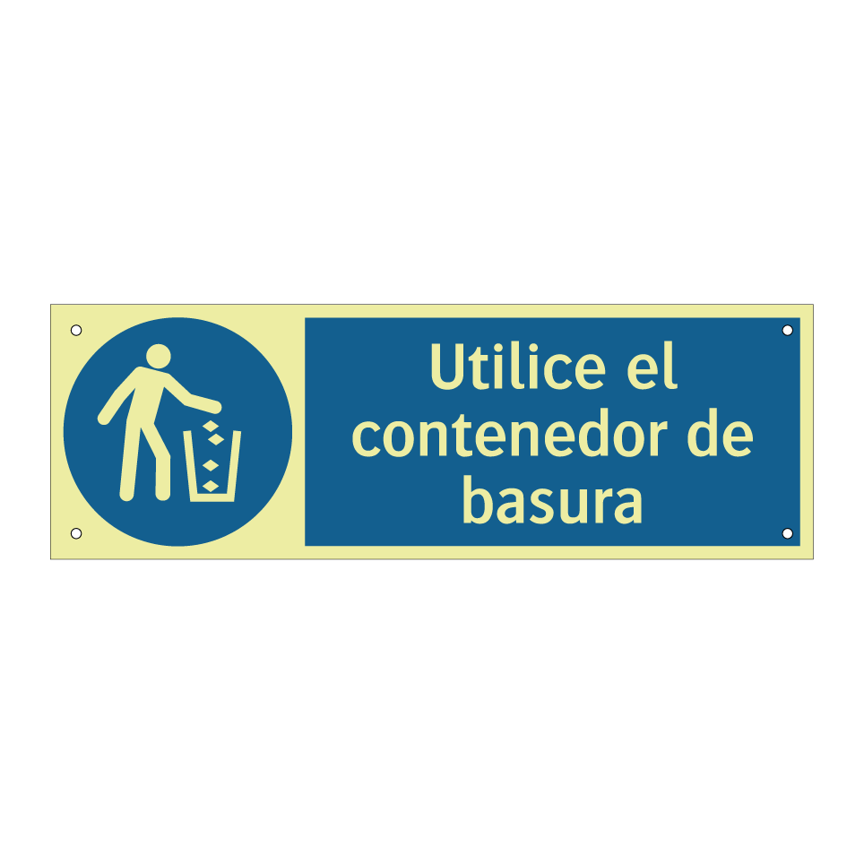 Utilice el contenedor de basura