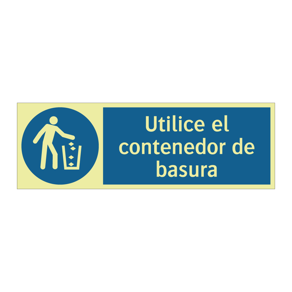 Utilice el contenedor de basura