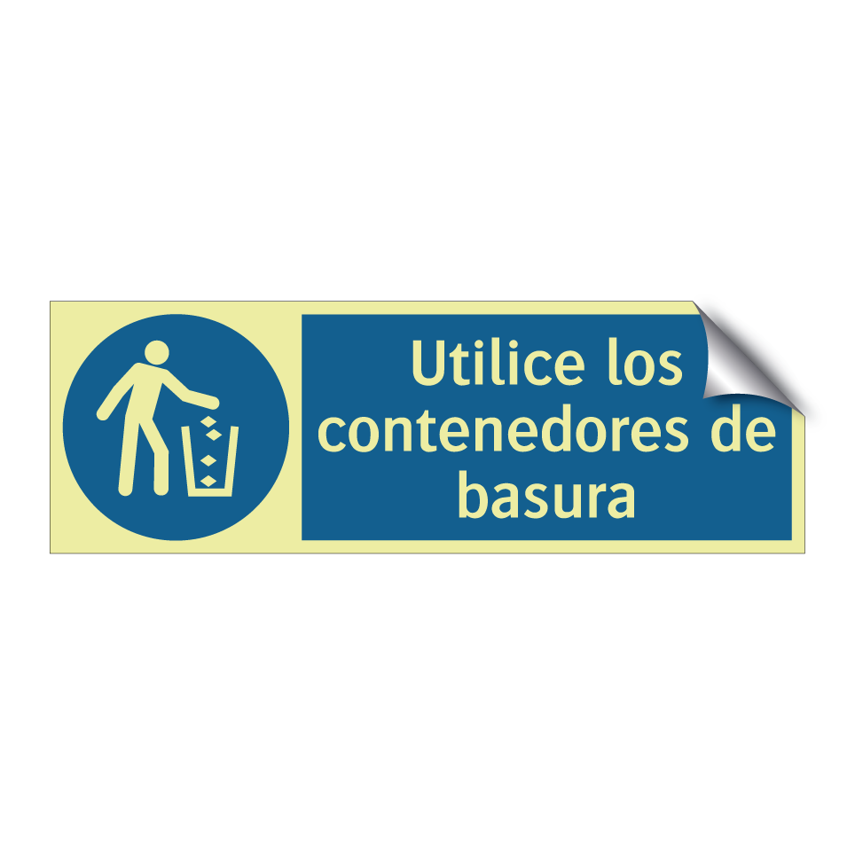 Utilice los contenedores de basura