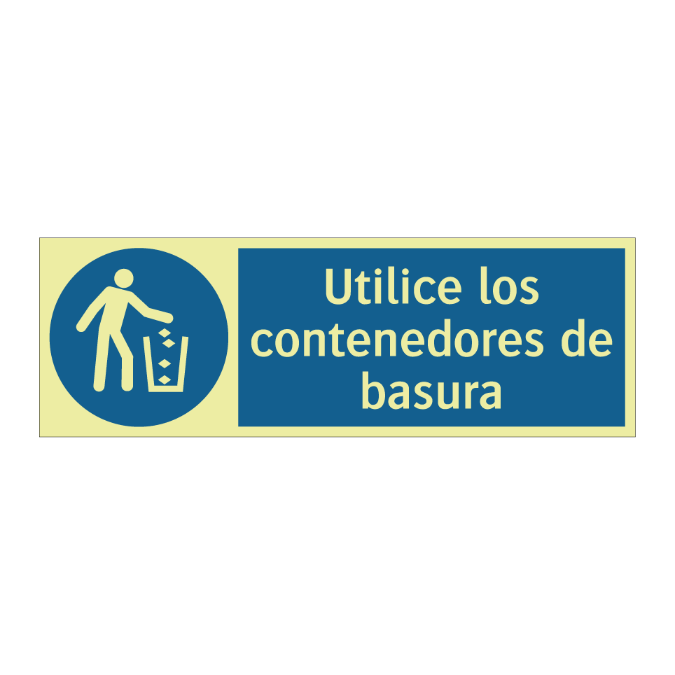 Utilice los contenedores de basura