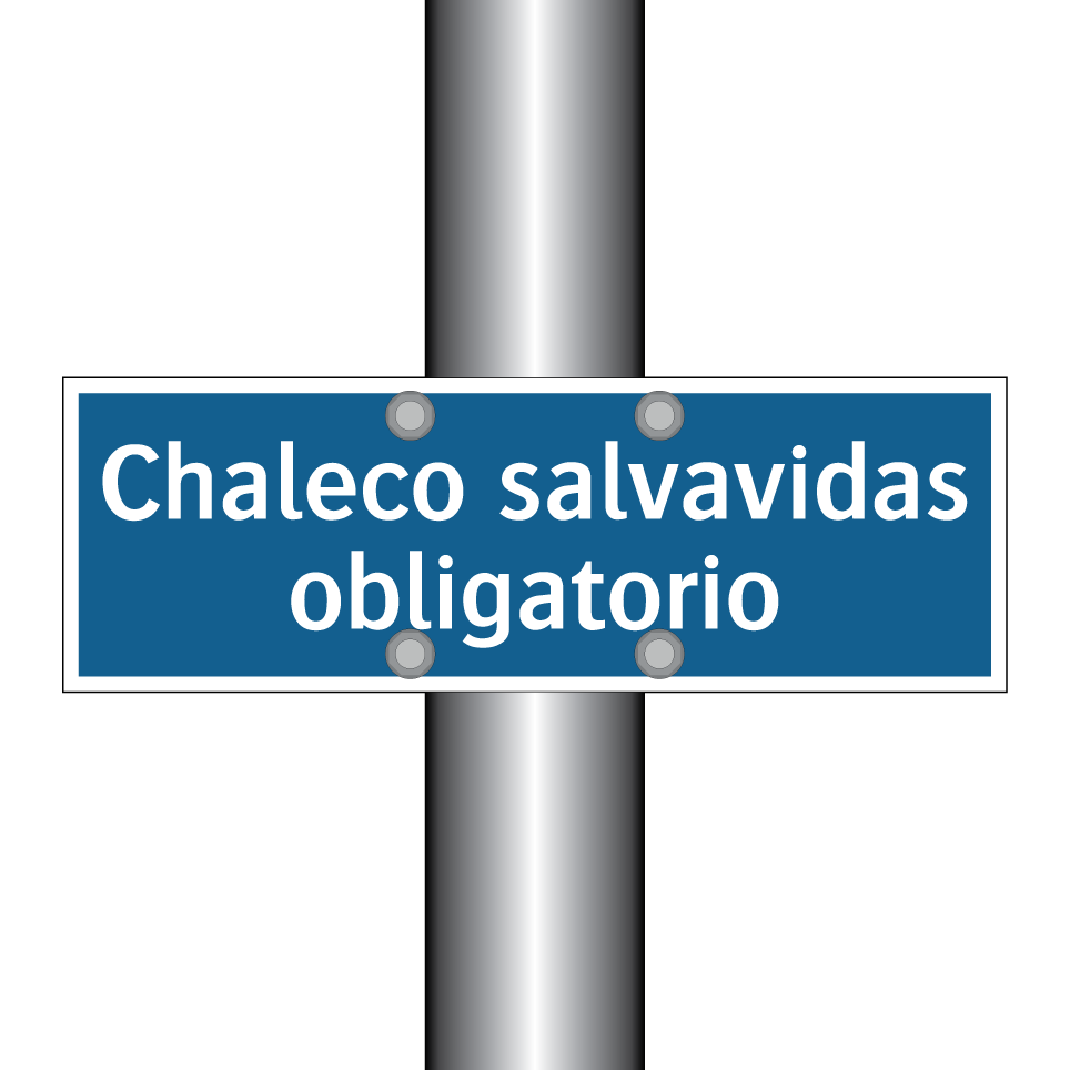 Chaleco salvavidas obligatorio