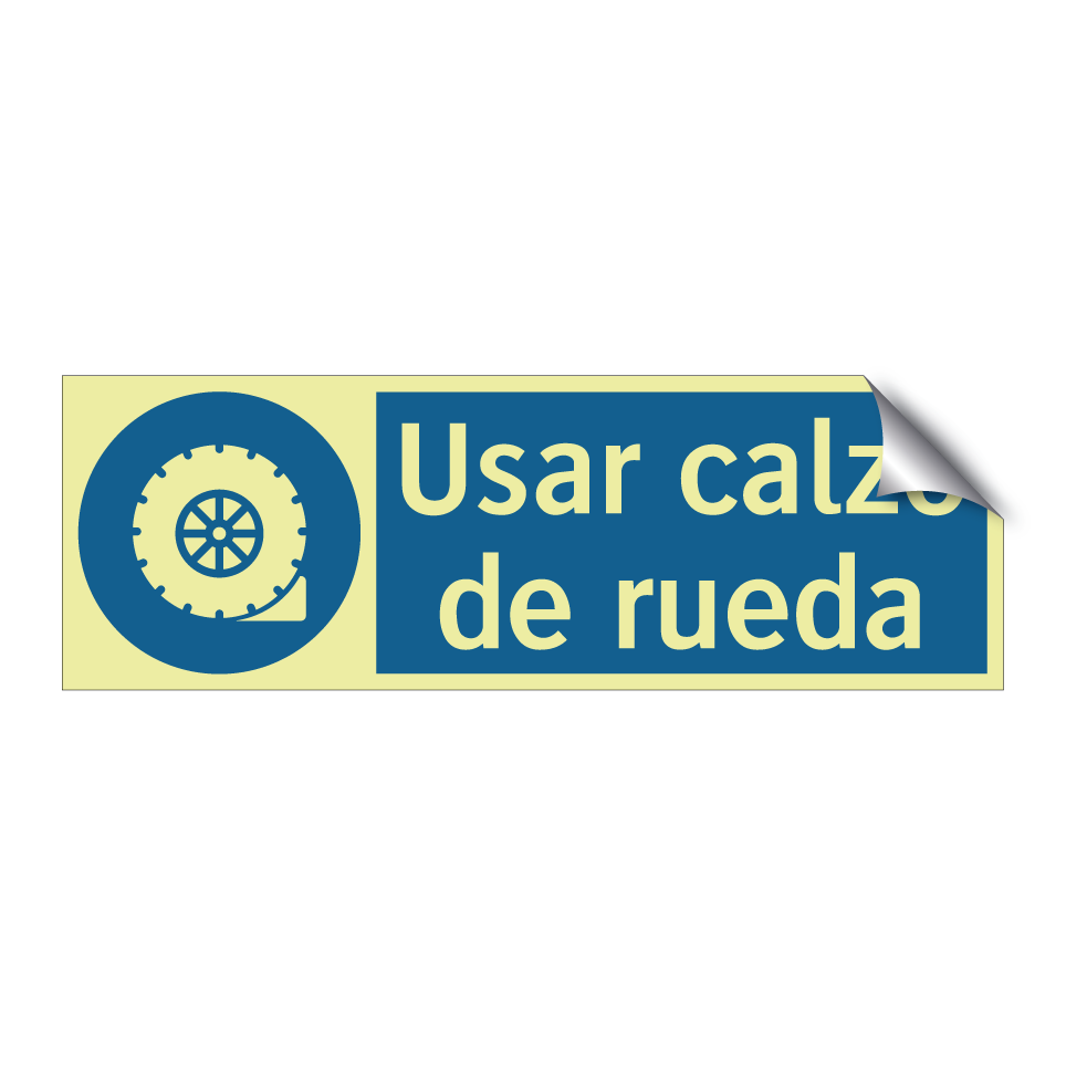 Usar calzo de rueda