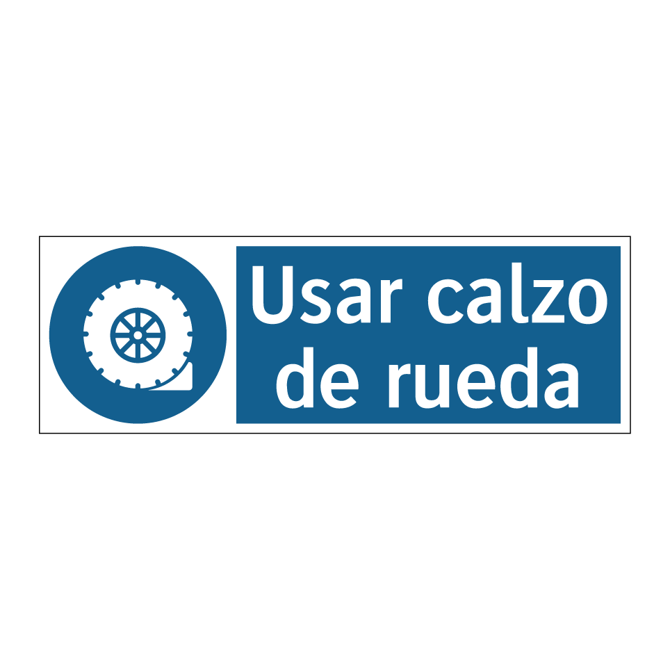 Usar calzo de rueda
