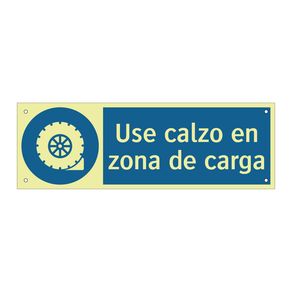 Use calzo en zona de carga