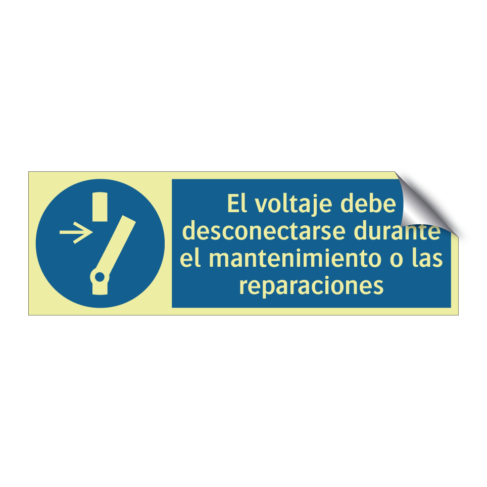 El voltaje debe desconectarse durante el mantenimiento o las reparaciones