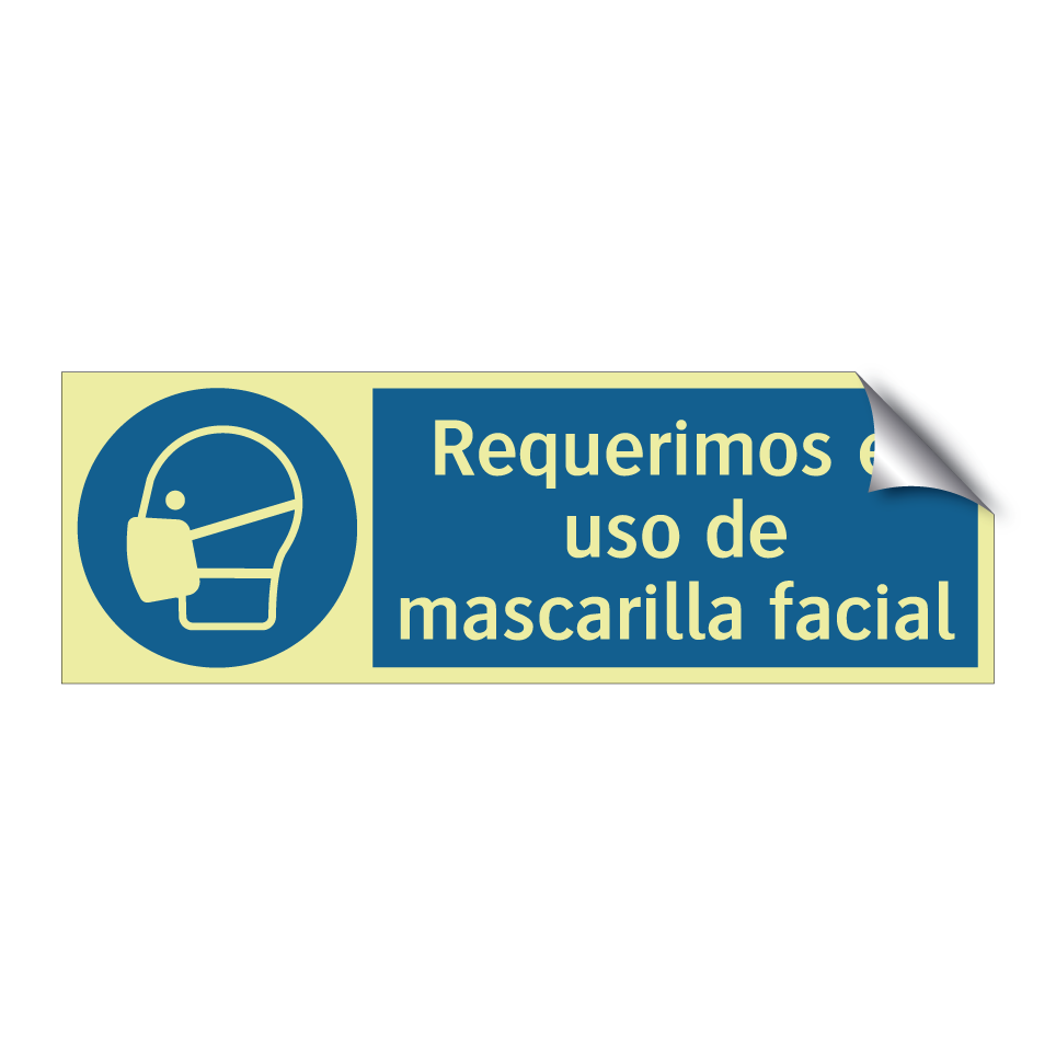 Requerimos el uso de mascarilla facial