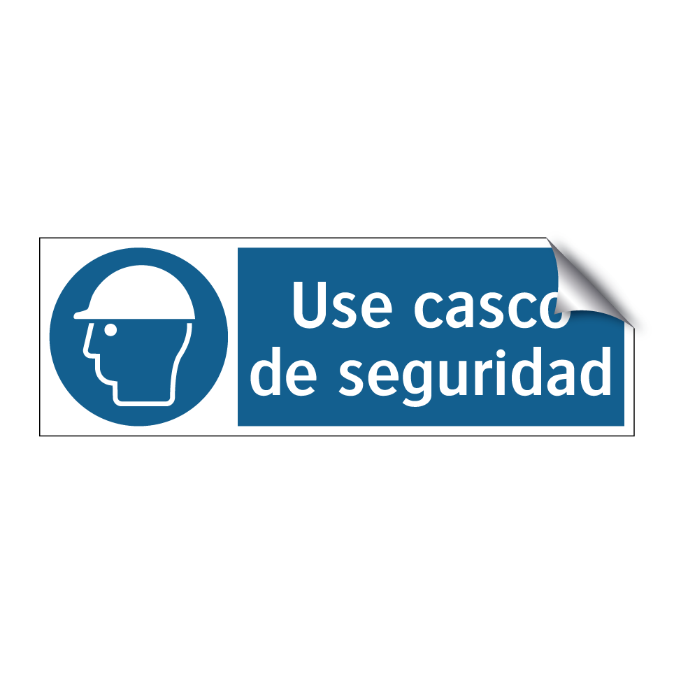 Use casco de seguridad