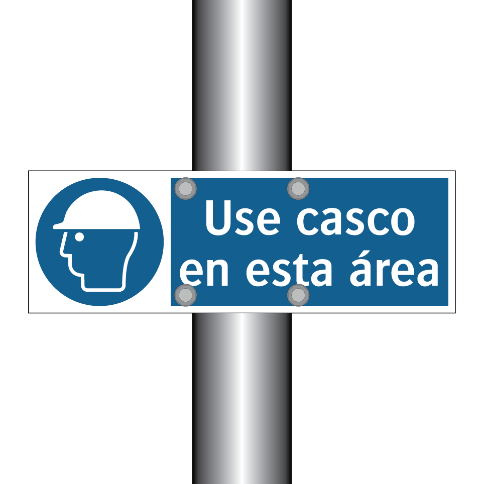 Use casco en esta área