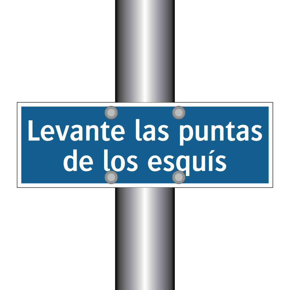 Levante las puntas de los esquís