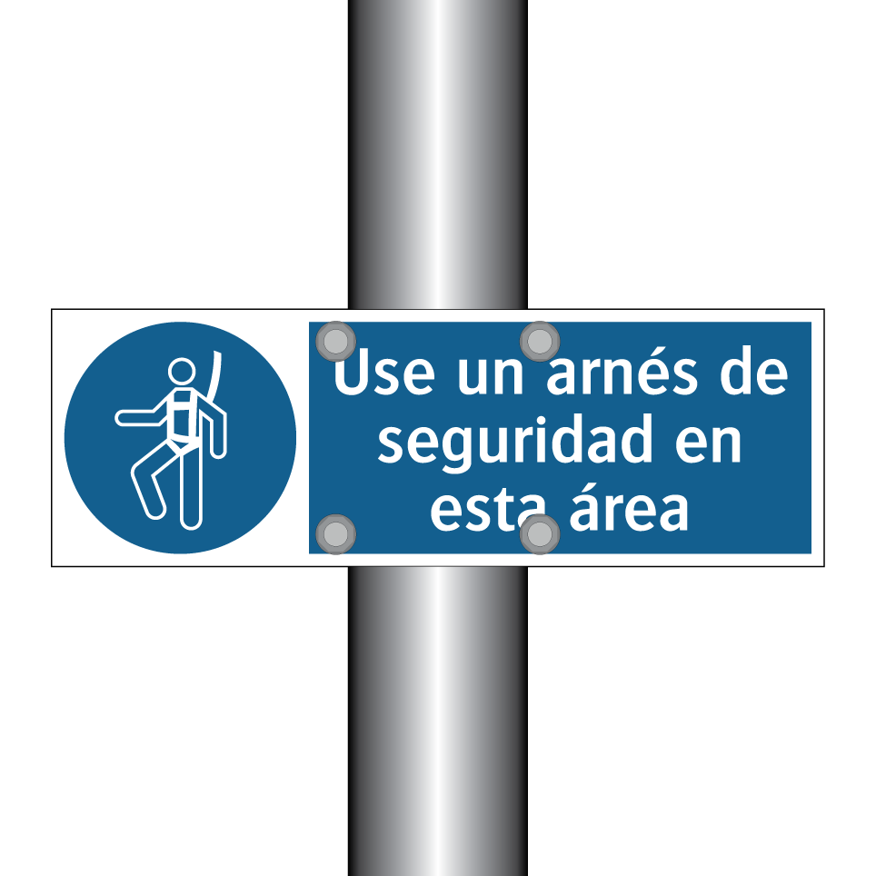 Use un arnés de seguridad en esta área