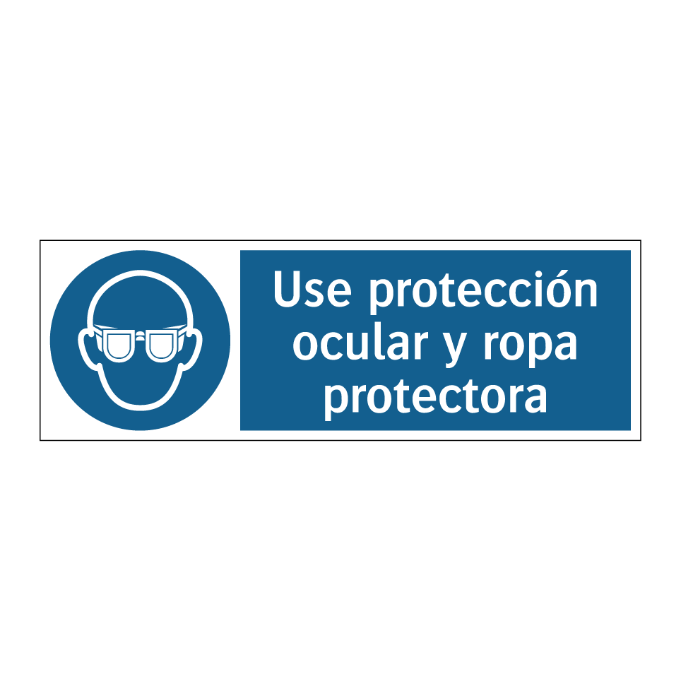 Use protección ocular y ropa protectora