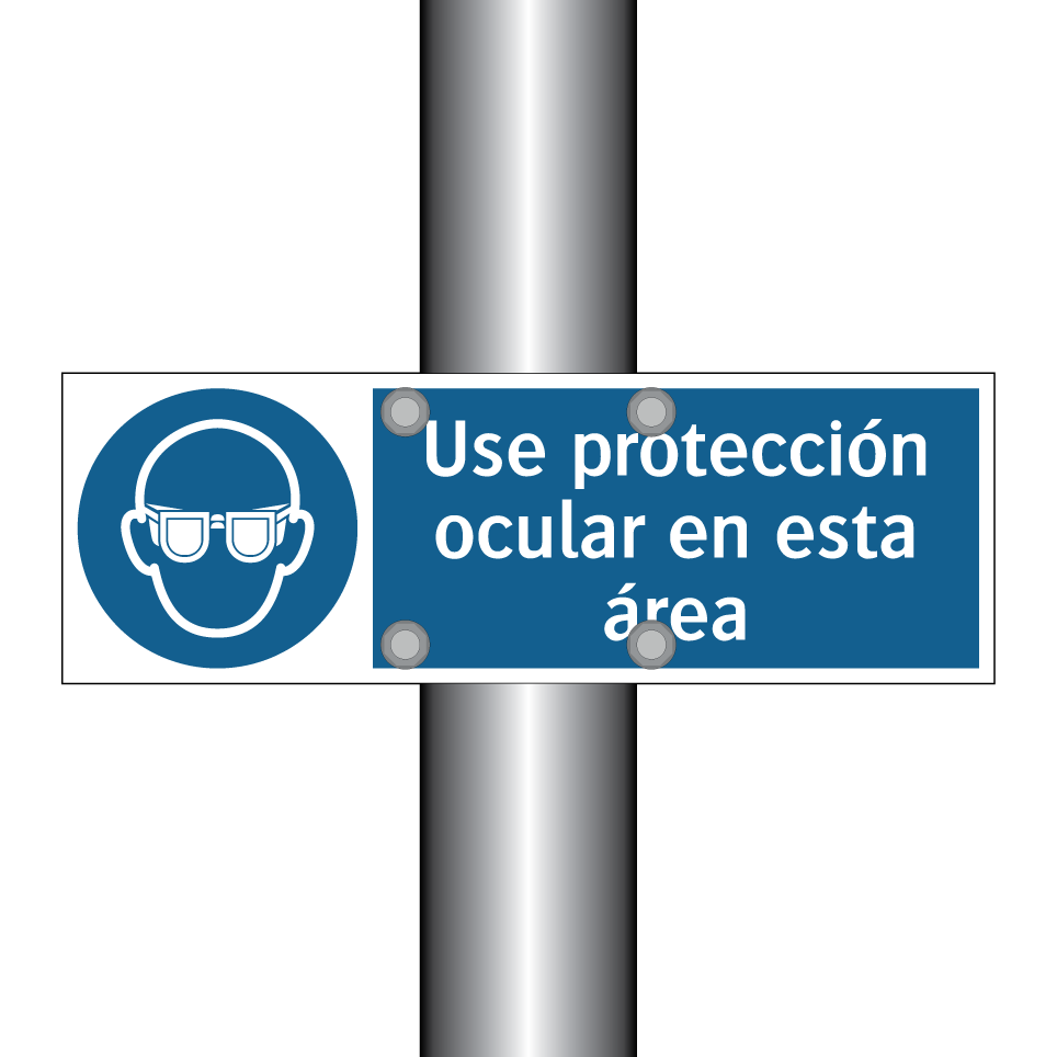 Use protección ocular en esta área