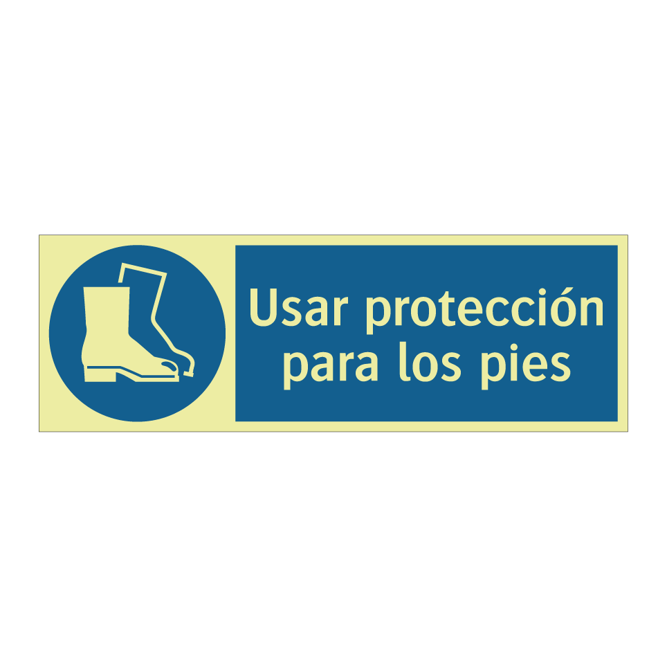 Usar protección para los pies