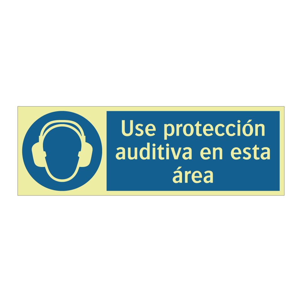 Use protección auditiva en esta área