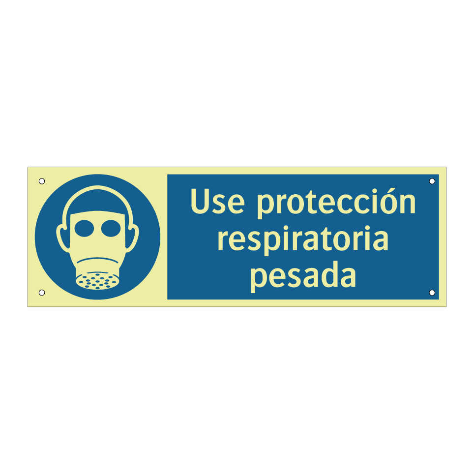 Use protección respiratoria pesada