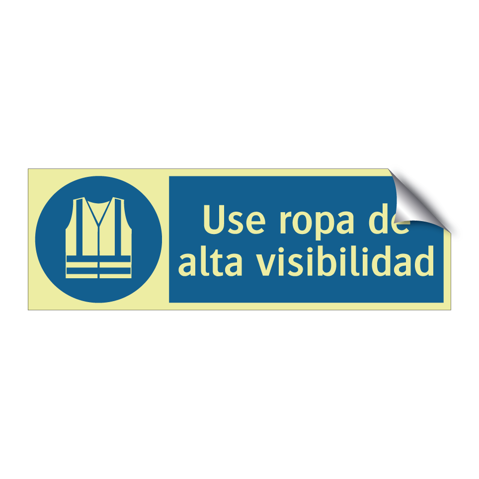 Use ropa de alta visibilidad