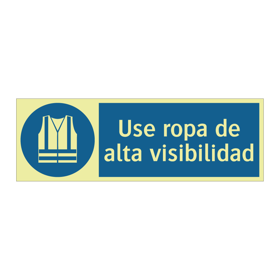 Use ropa de alta visibilidad