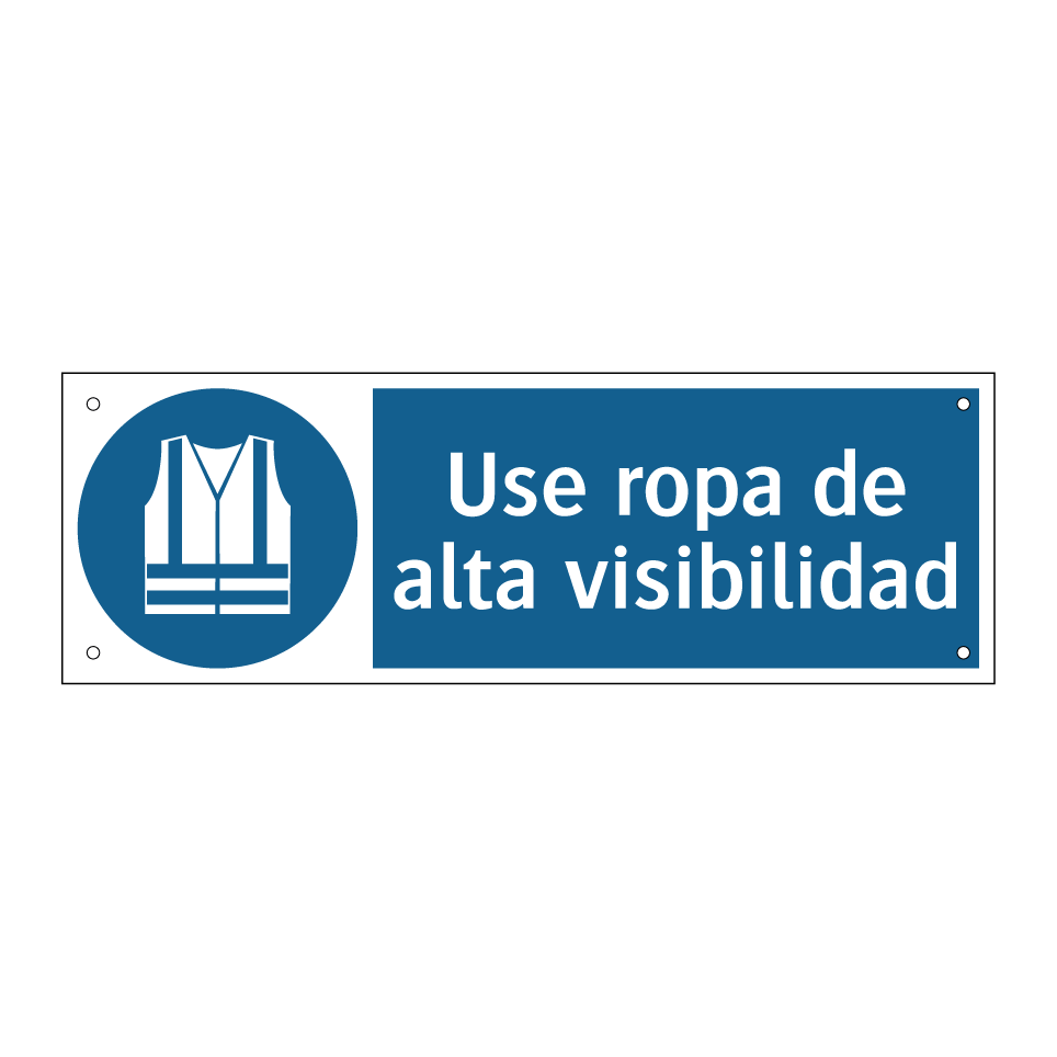 Use ropa de alta visibilidad