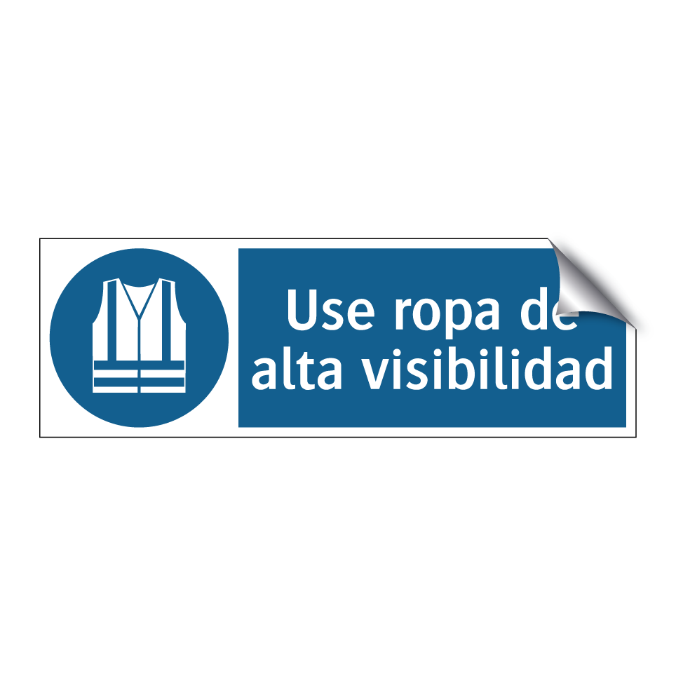 Use ropa de alta visibilidad