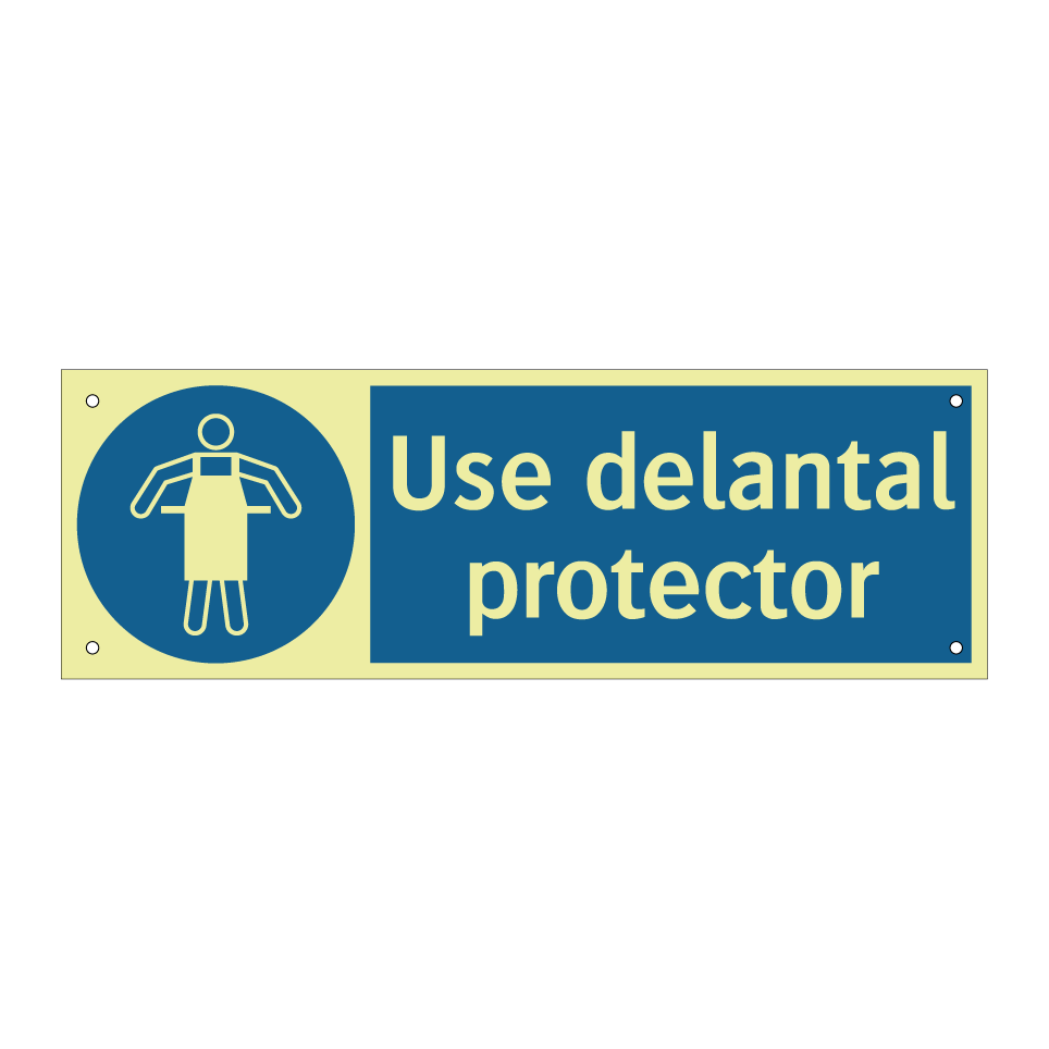 Use delantal protector