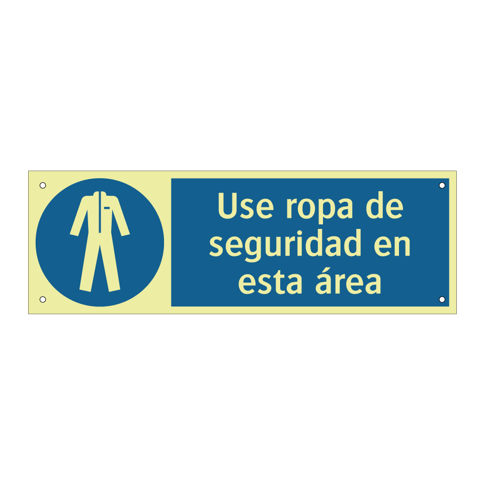 Use ropa de seguridad en esta área