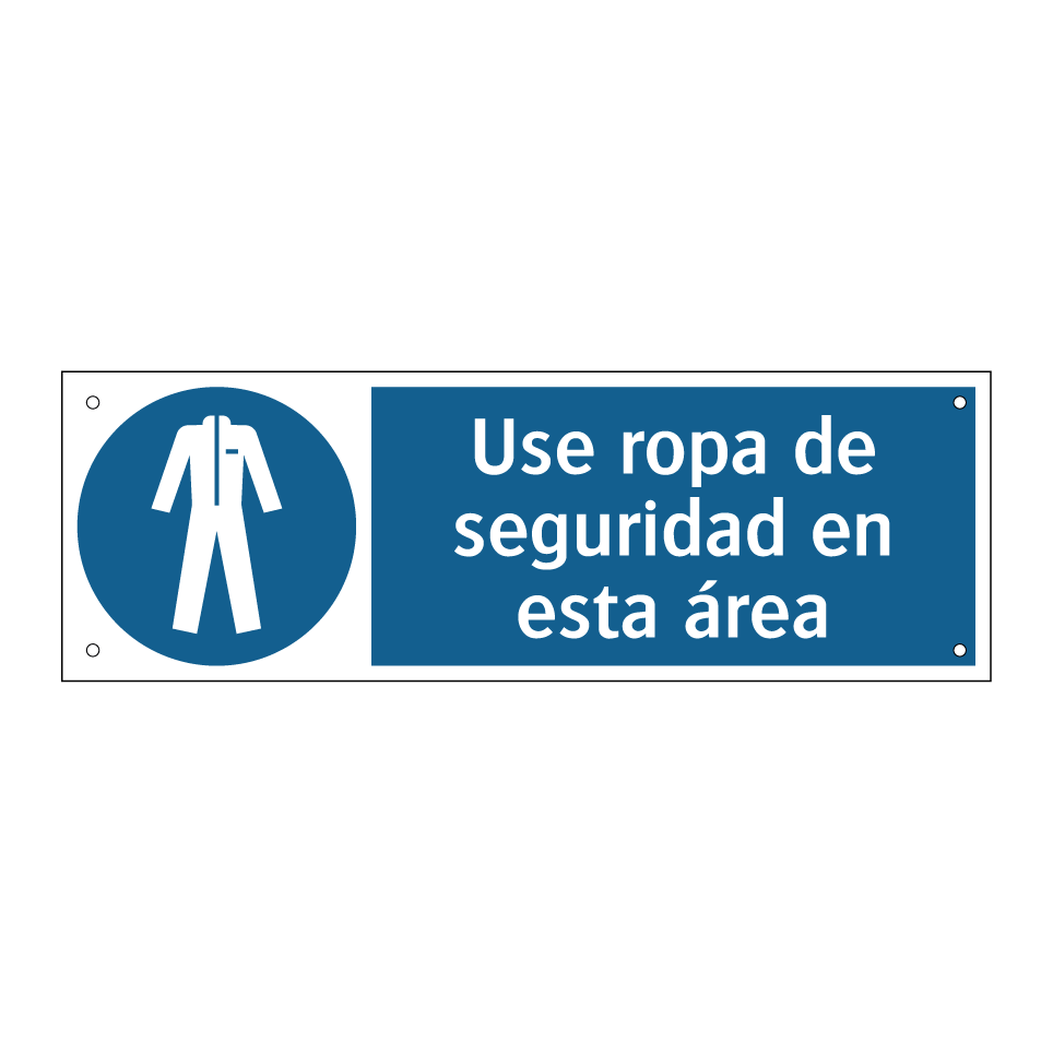 Use ropa de seguridad en esta área