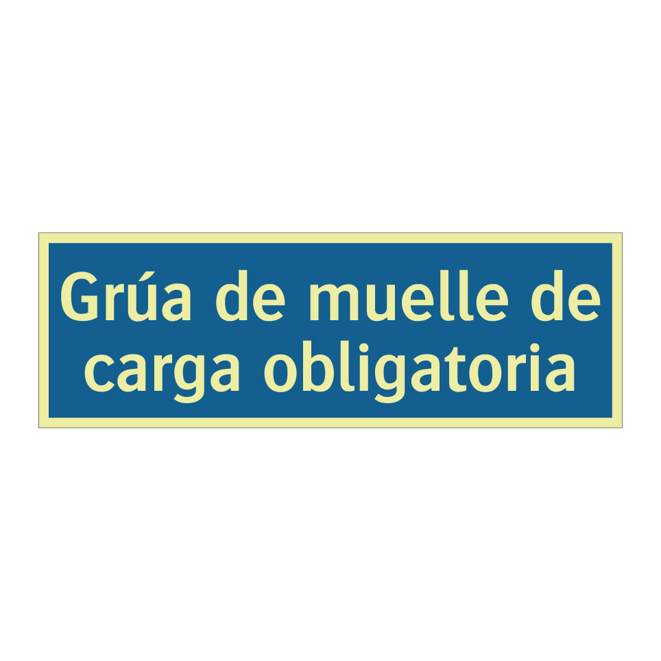 Grúa de muelle de carga obligatoria